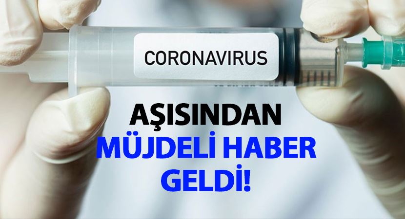 Koronavirüs aşısından müjdeli haber geldi!