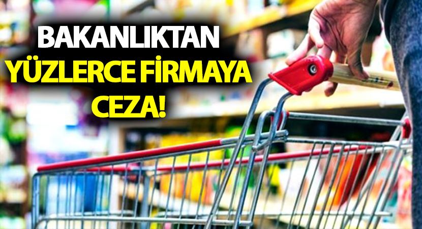 Bakanlıktan yüzlerce firmaya ceza!