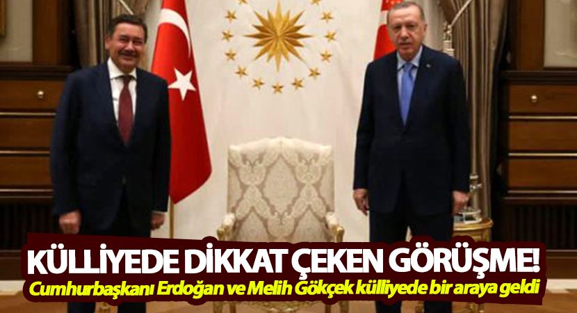 Cumhurbaşkanlığıı külliyesinde dikkat çeken görüşme!