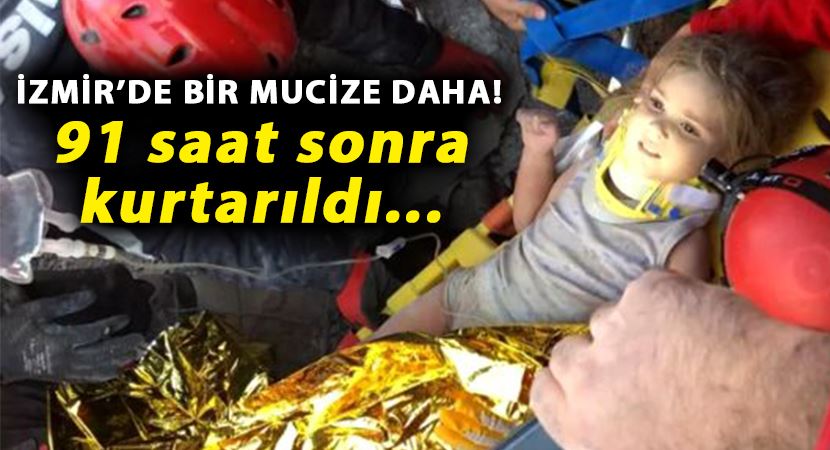 91 saat sonra depremin enkazından kurtarıldı!