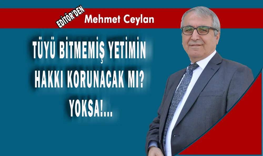 TÜYÜ BİTMEMİŞ YETİMİN HAKKI KORUNACAK MI? YOKSA!...