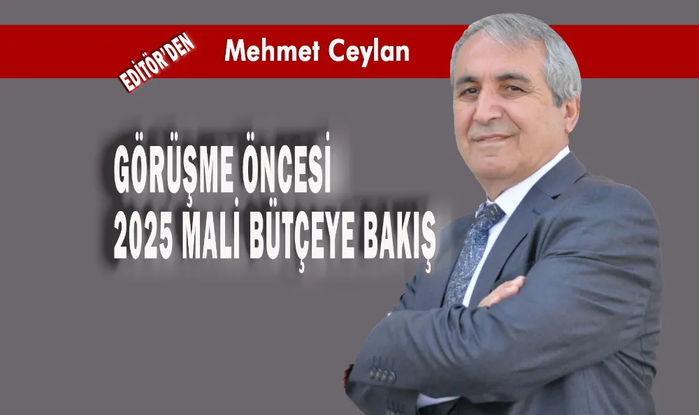 GÖRÜŞME ÖNCESİ 2025 MALİ BÜTÇEYE BAKIŞ