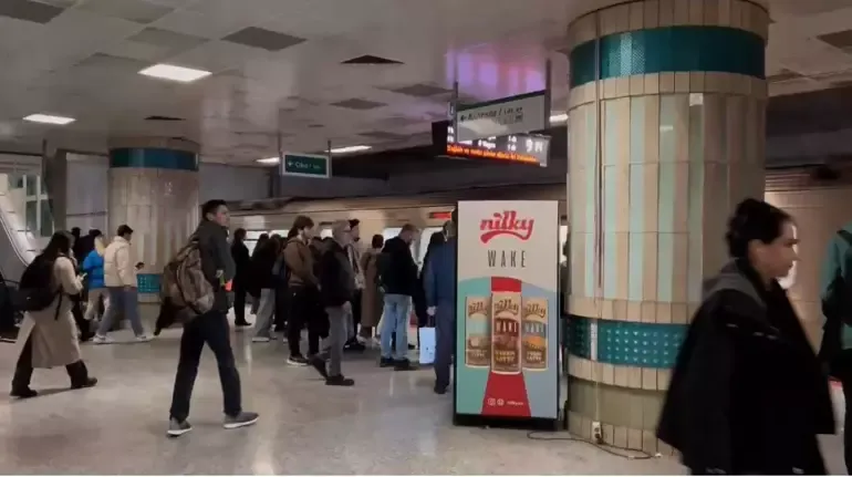 YENİKAPI- HACIOSMAN METROSUNDA YANGIN