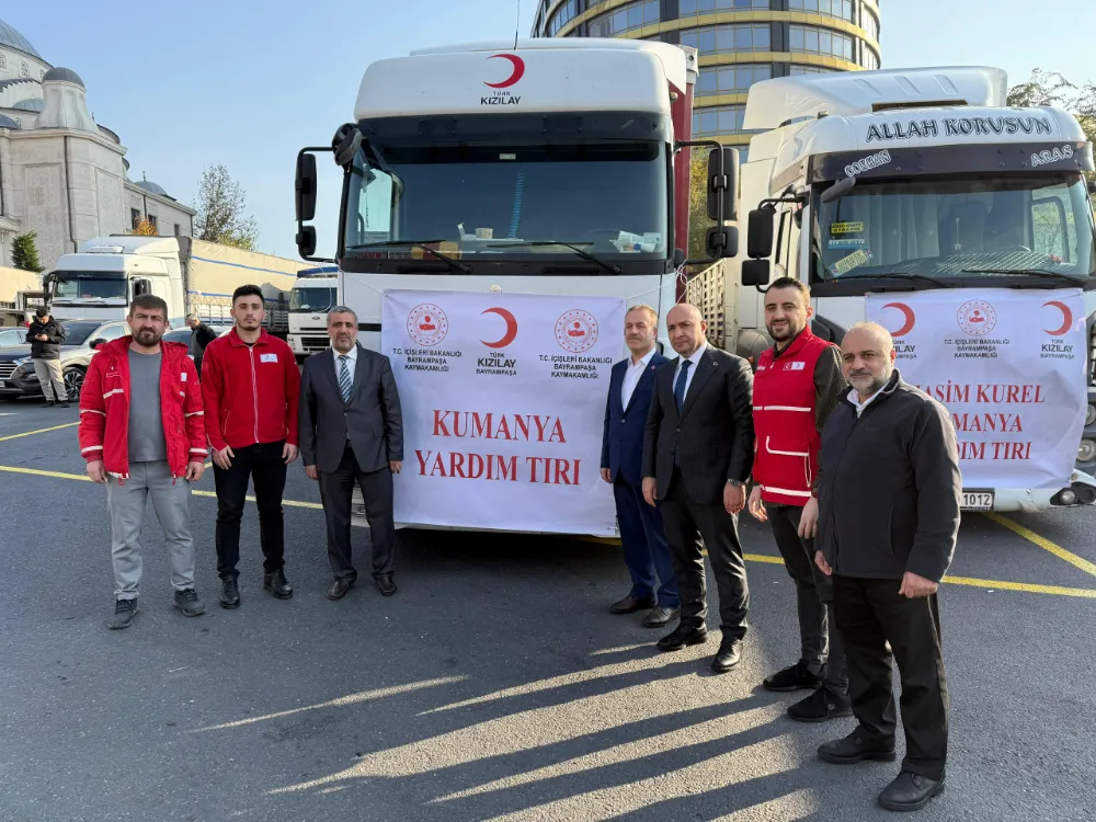 KIZILAY BAYRAMPAŞA YARDIM KONVOYU YOLLARDA 