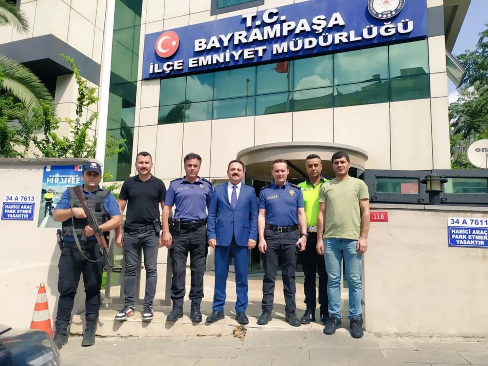 BAYRAMPAŞA KAYMAKAMI EMNİYET’E VEDA ETTİ