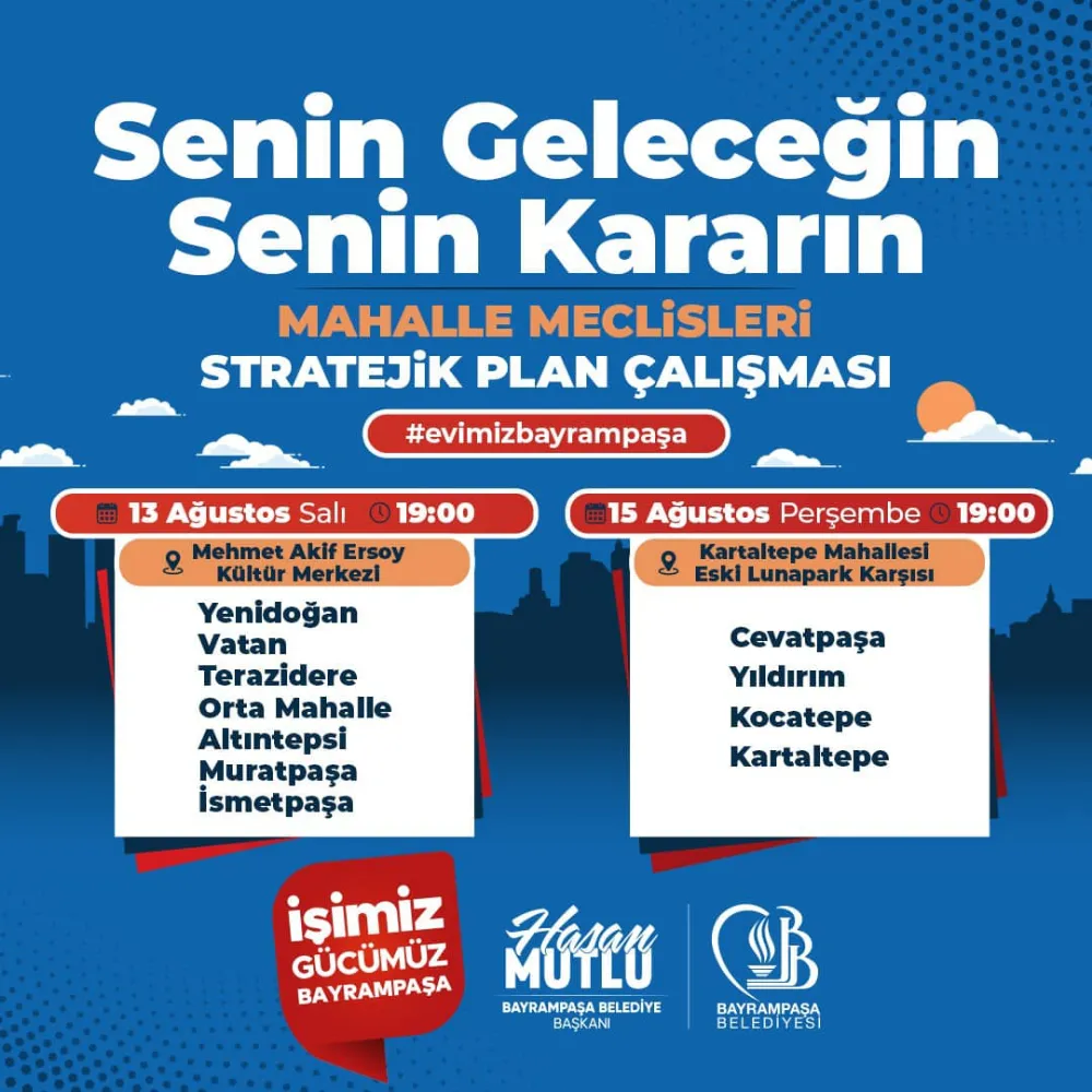 BAYRAMPAŞA’DA STRATEJİK PLAN ÇALIŞMALARI BAŞLIYOR