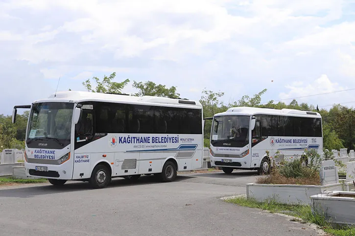 KÂĞITHANE BELEDİYESİ’NDEN MEZARLIKLARA ÜCRETSİZ ULAŞIM