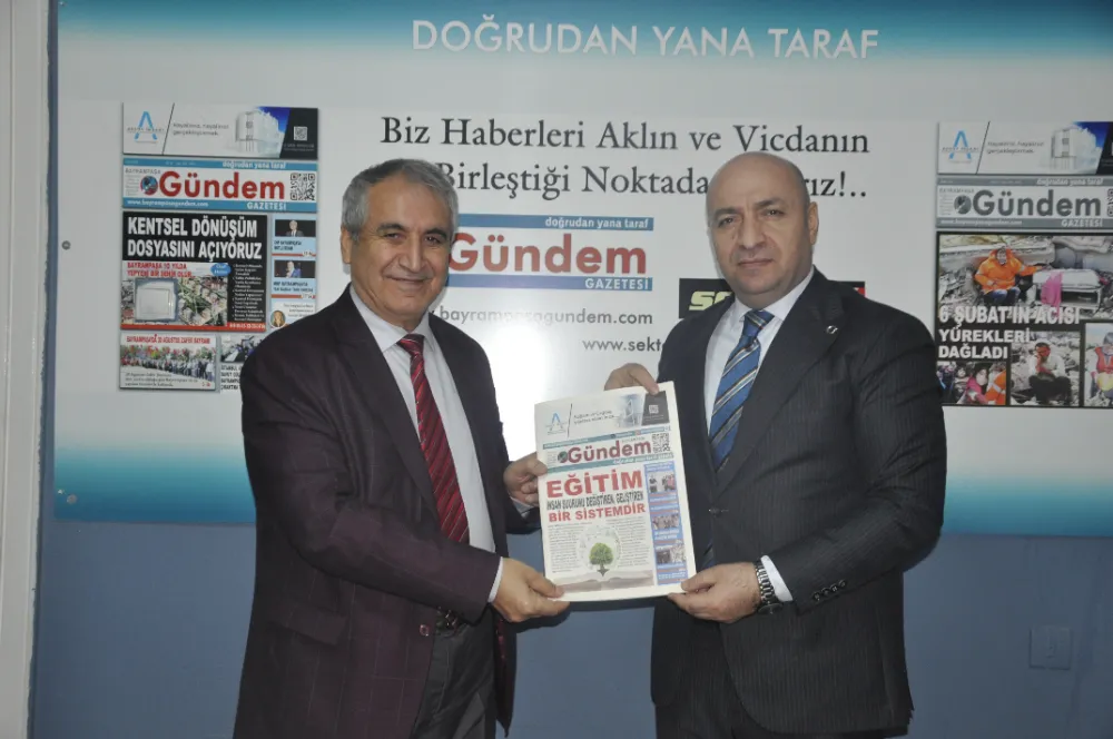 BAYRAMPAŞA KAYMAKAMI ABDULLAH ÇİFTÇİ, GAZETEMİZE ZİYARET 