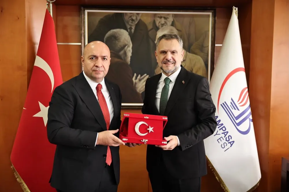 KAYMAKAM ÇİFTÇİ’DEN BAŞKAN VEKİLİ İBRAHİM AKIN