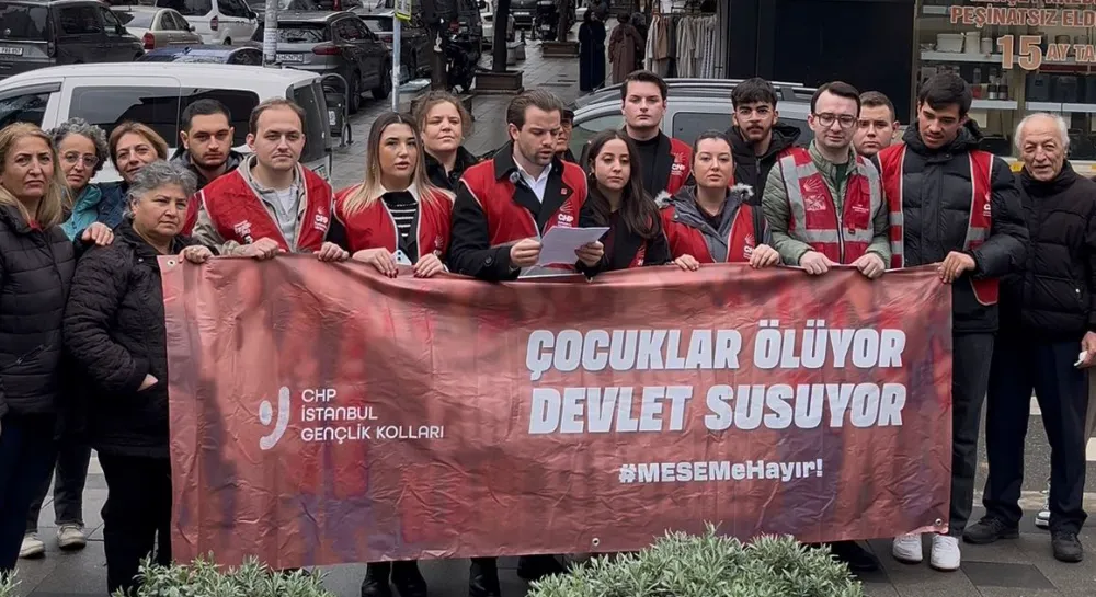 CHP GENÇLİK KOLLARI MESEM’İ PROTESTO ETTİ