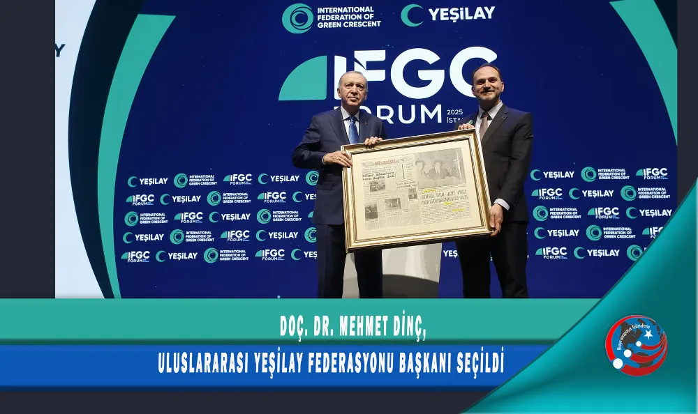 DOÇ. DR. MEHMET DİNÇ, ULUSLARARASI YEŞİLAY FEDERASYONU BAŞKANI SEÇİLDİ