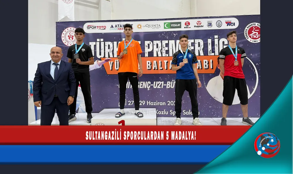 SULTANGAZİLİ SPORCULARDAN 5 MADALYA!