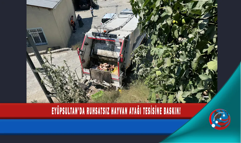 EYÜPSULTAN’DA RUHSATSIZ HAYVAN AYAĞI TESİSİNE BASKIN!