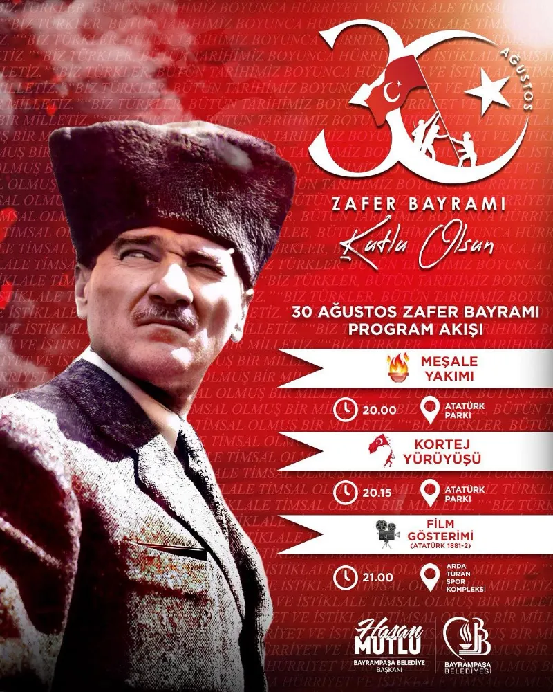 BAYRAMPAŞA “ZAFER BAYRAMI”NI ÇOŞKUYLA KUTLUYOR