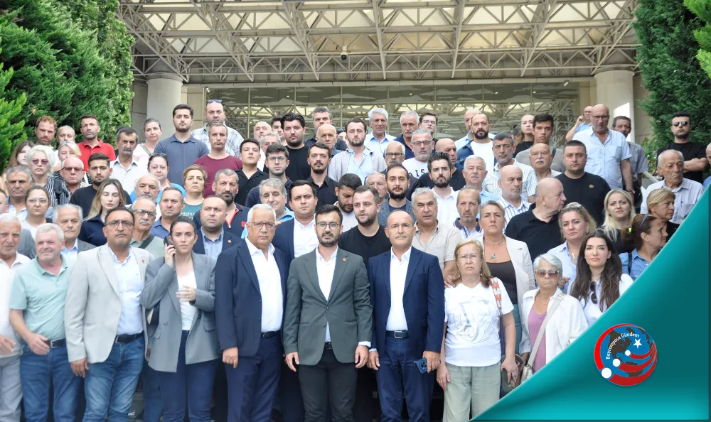 CHP BAYRAMPAŞA ÖRGÜTÜNDEN HUKUKSUZ OPRASYONA TEPKİ, BAŞKANA DESTEK