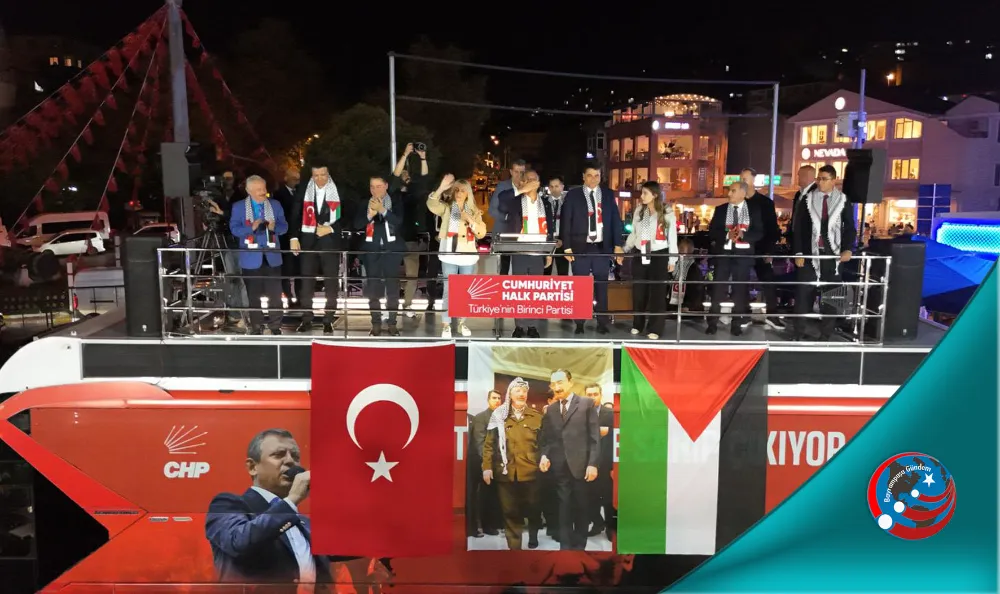 CHP 56. BULUŞMASINI EYÜPSULTAN’DA FİLİSTİN İÇİN YAPTI.