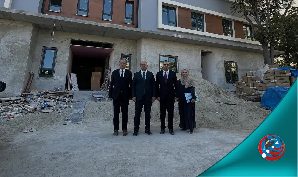 BAYRAMPAŞA KAYMAKAMI, SAĞLIK MÜDÜRLÜĞÜ İNŞAATINDA İNCELEMELERDE BULUNDU
