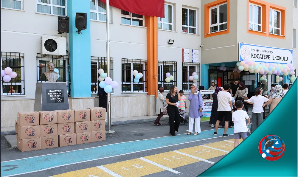 BAYRAMPAŞA BELEDİYESİNDEN 1.SINIF ÖĞRENCİLERİNE KIRTASİYE DESTEĞİ