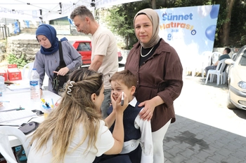 EYÜPSULTANLI ÇOCUKLARIN SÜNNET İŞLEMLERİ BAŞLADI