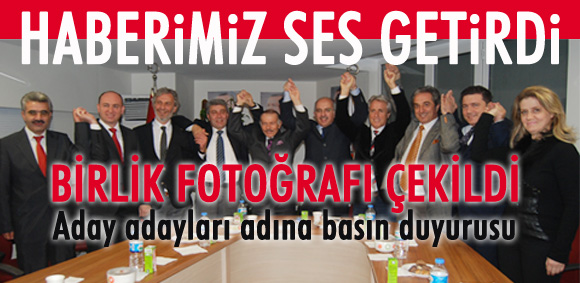 HABERİMİZ SES GETİRDİ BİRLİK FOTOĞRAFI ÇEKİLDİ