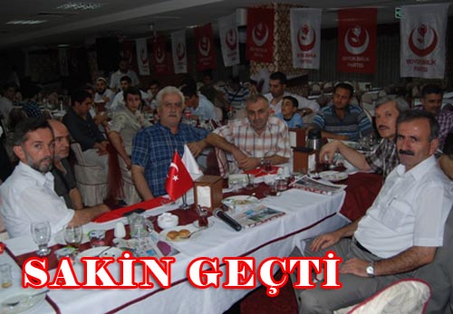 Büyük Birlik Partisi İftarı Sakin Geçti